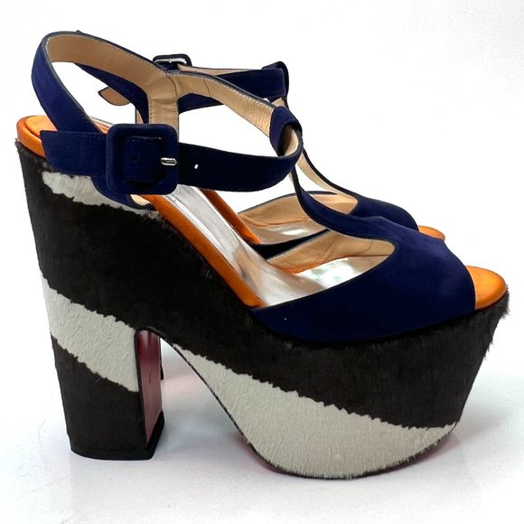 Christian Louboutin Shoes - 🎁❄️XMAS SALE🎄🎅NO OFFERS☃️🌲Christian Louboutin So Bella 160 Pony Wedges 38.5